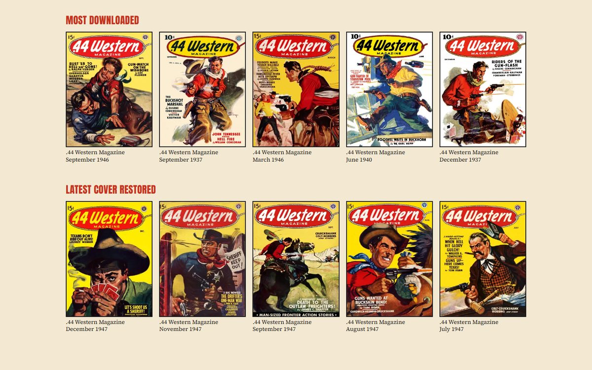 Pulp World cover archive